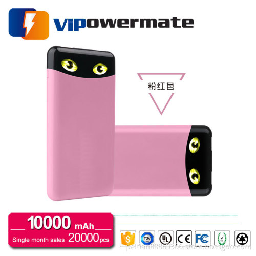 OEM factory high capacity slim portable mobile power bank charger 10000mah